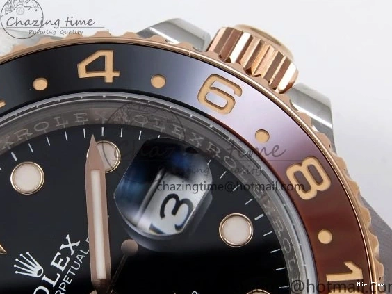 MiroTime 0206 GMT-Master II 126711 CHNR ARF 1:1 Best Edition Black Dial on RG SS Bracelet VR3285 CHS WeatherProof 1661